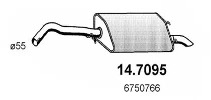 Rear Muffler (14.7095)