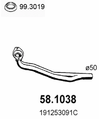 Exhaust Pipe (58.1038)