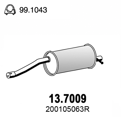 Rear Muffler (13.7009)