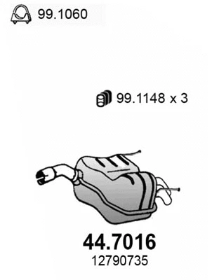 Rear Muffler (44.7016)