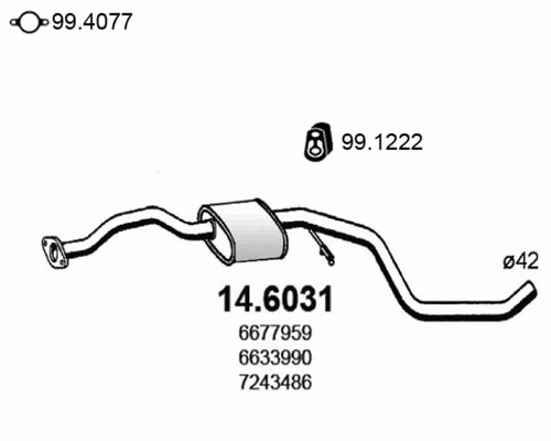 Centre Muffler (14.6031)