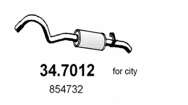 Rear Muffler (34.7012)