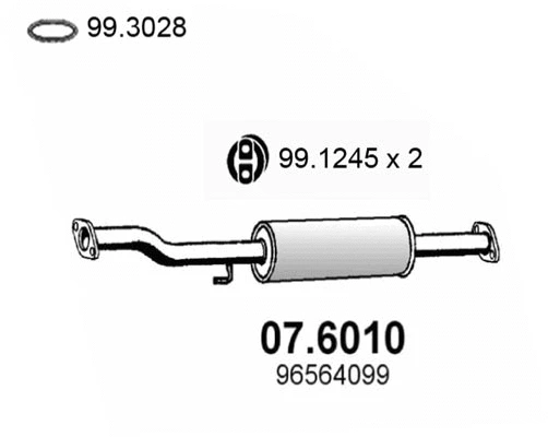 Centre Muffler (07.6010)