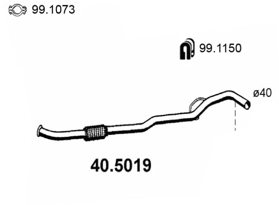 Exhaust Pipe (40.5019)