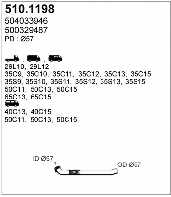 Exhaust Pipe (510.1198)