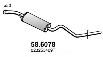 Centre Muffler (58.6078)