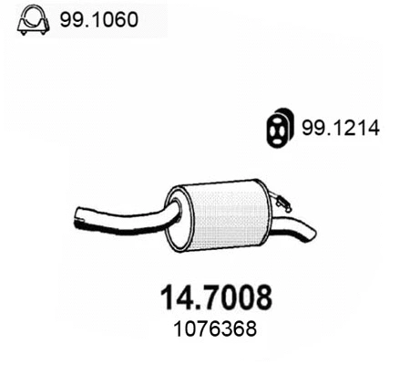Rear Muffler (14.7008)