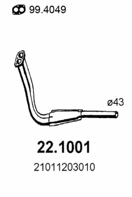 Exhaust Pipe (22.1001)