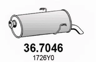 Rear Muffler (36.7046)