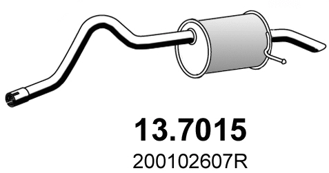 Rear Muffler (13.7015)