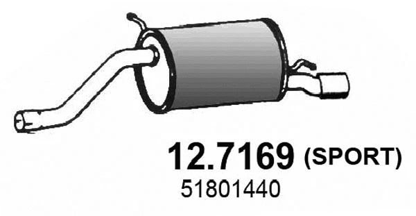 Rear Muffler (12.7169)