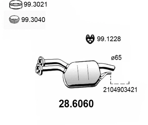 Centre Muffler (28.6060)
