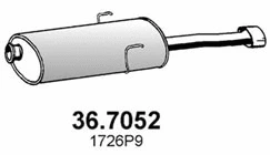 Rear Muffler (36.7052)