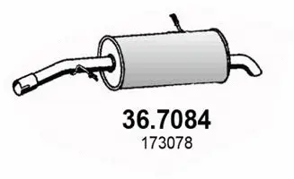 Rear Muffler (36.7084)