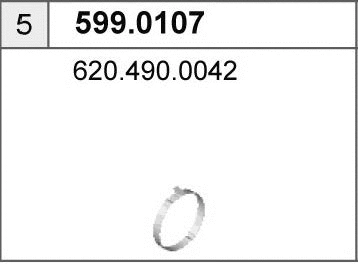 Mounting Kit, muffler (599.0107)