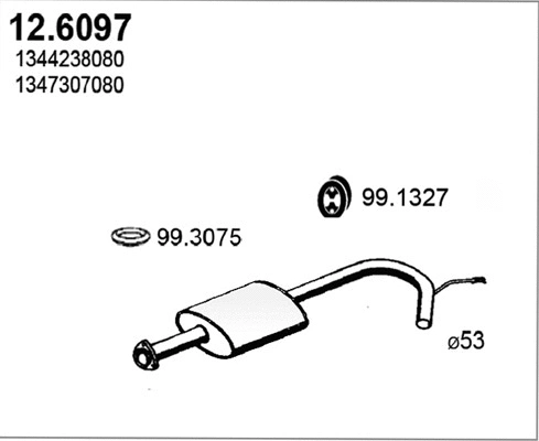 Centre Muffler (12.6097)