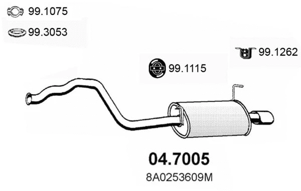 Rear Muffler (04.7005)