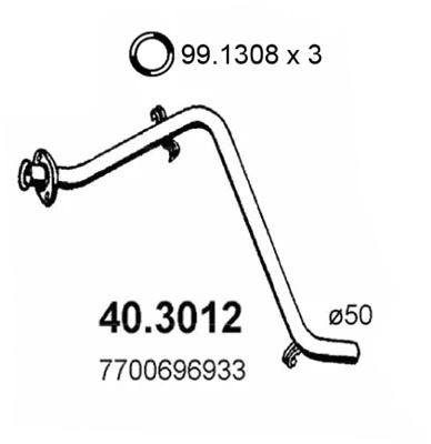 Exhaust Pipe (40.3012)