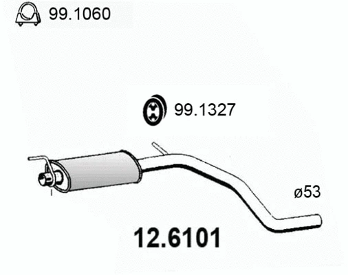 Centre Muffler (12.6101)