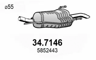 Rear Muffler (34.7146)