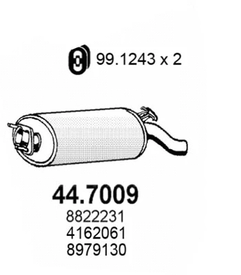 Rear Muffler (44.7009)