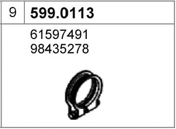 Mounting Kit, muffler (599.0113)