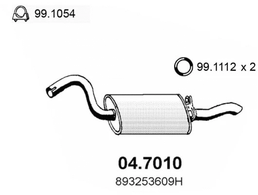 Rear Muffler (04.7010)