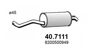 Rear Muffler (40.7111)