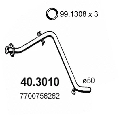 Exhaust Pipe (40.3010)