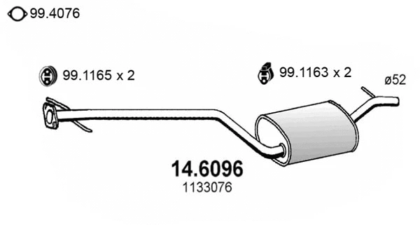 Centre Muffler (14.6096)