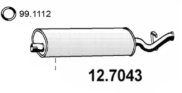 Rear Muffler (12.7043)