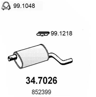 Rear Muffler (34.7026)