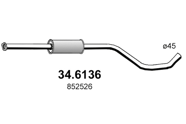 Centre Muffler (34.6136)