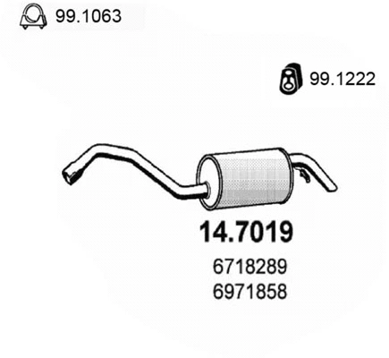 Rear Muffler (14.7019)