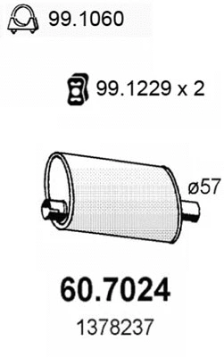 Rear Muffler (60.7024)