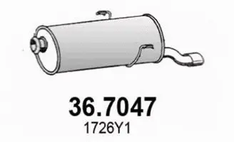 Rear Muffler (36.7047)