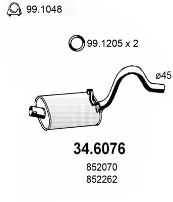 Centre Muffler (34.6076)