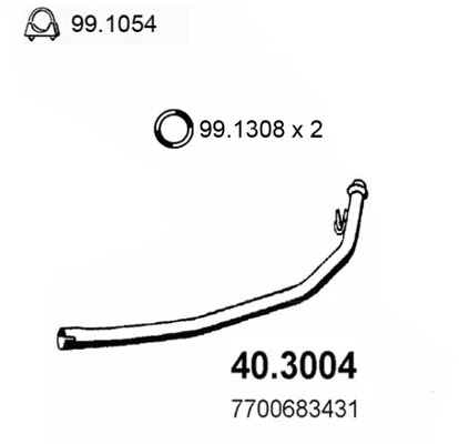 Exhaust Pipe (40.3004)