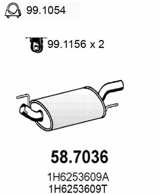 Rear Muffler (58.7036)