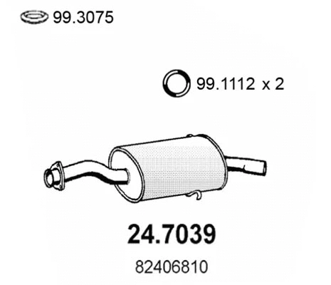Rear Muffler (24.7039)