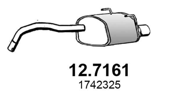 Rear Muffler (12.7161)