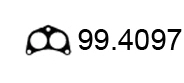 Gasket, exhaust pipe (99.4097)