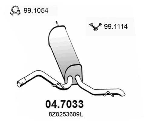 Rear Muffler (04.7033)