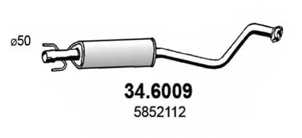 Centre Muffler (34.6009)