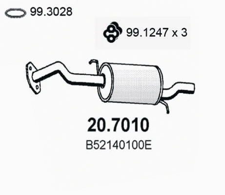 Rear Muffler (20.7010)