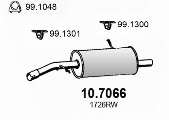 Rear Muffler (10.7066)