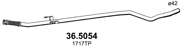 Exhaust Pipe (36.5054)