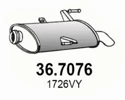 Rear Muffler (36.7076)