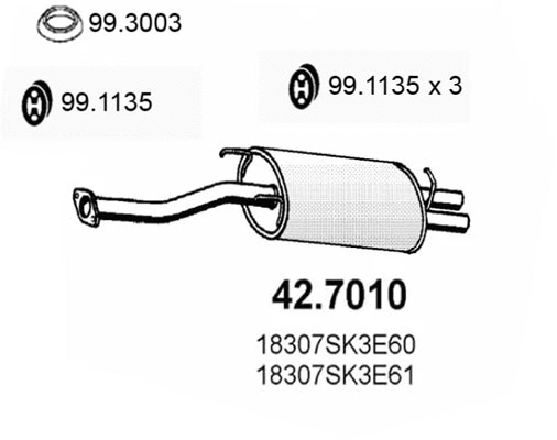 Rear Muffler (42.7010)