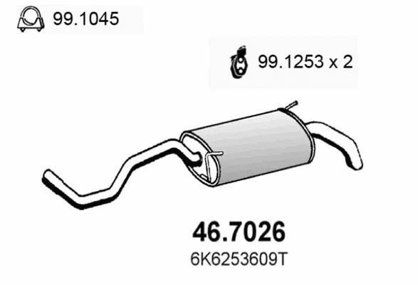 Rear Muffler (46.7026)